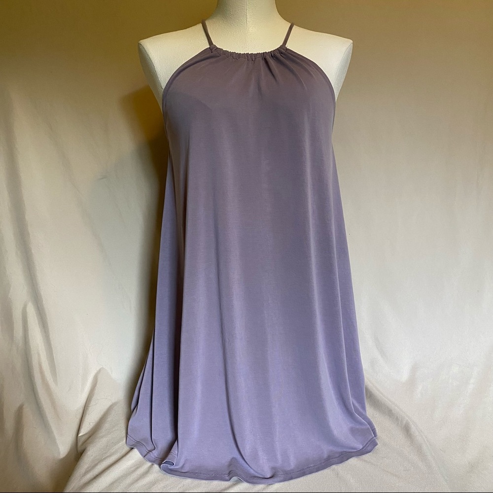 Plum Flowy Dress